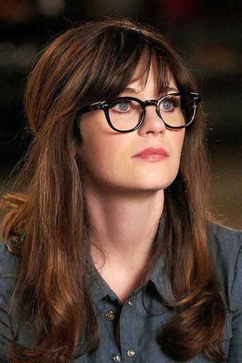 are zooey deschanel's glasses fake